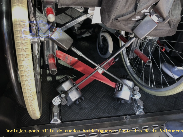 Sujección de silla de ruedas Valdelugueros Castrillo de la Valduerna